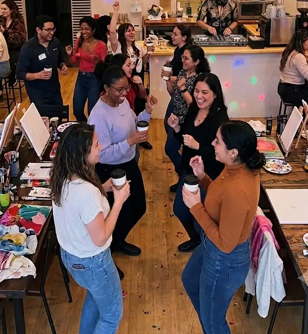 Coffe party créatif - Studio Esencia au coeur du village de Montréal